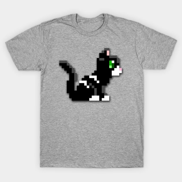 Pixel Cat T-Shirt by JonahWorks